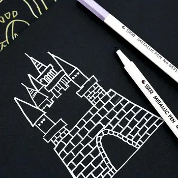 

Marker Pen Non-Toxic High Quality 10Pcs/Box ABS Writing Tool Art Paint Pen Stationery Album