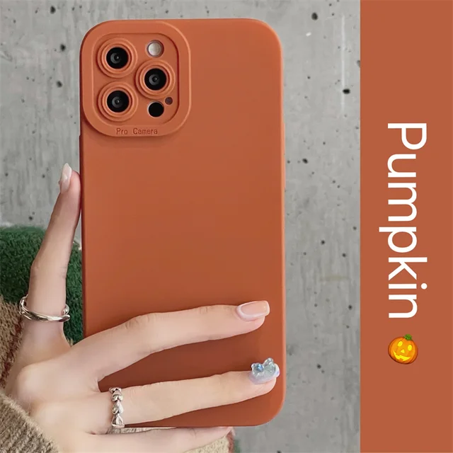 Earth Tones Color Soft Silicone Phone Case For iPhone 15 14 Plus