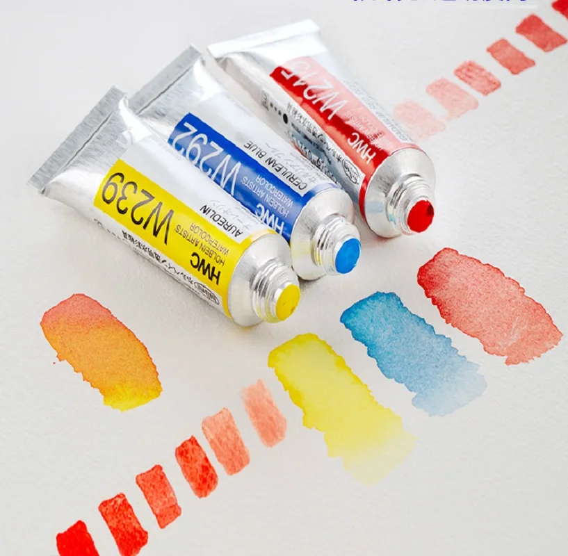 Japanese original Holbein transparent watercolor paint 5ml/15ml tubular acuarelas painting art supplies