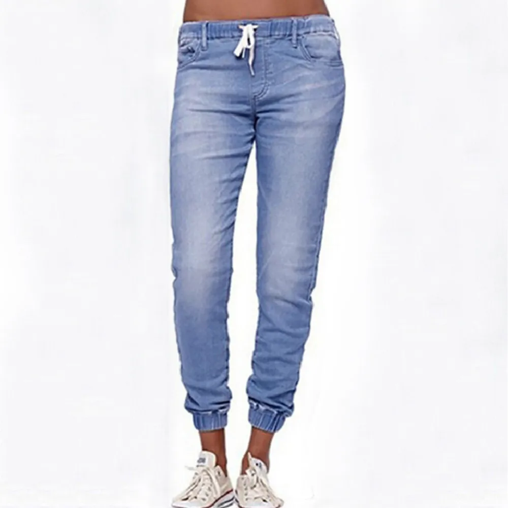 

SAGACE 2019 Autumn Women Skinny Denim Light Pencil Pants Stretch Jeans High Waist Slim Pockets Pants Women Jeans
