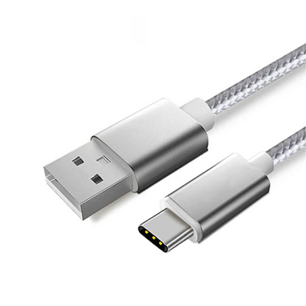 CBAOOO 1 м 2 м 3 м USB C Тип USB кабель для передачи данных 3A быстрый подъем тип-c Kabel voor S9 S10 Plus USB C просо - Цвет: Silver