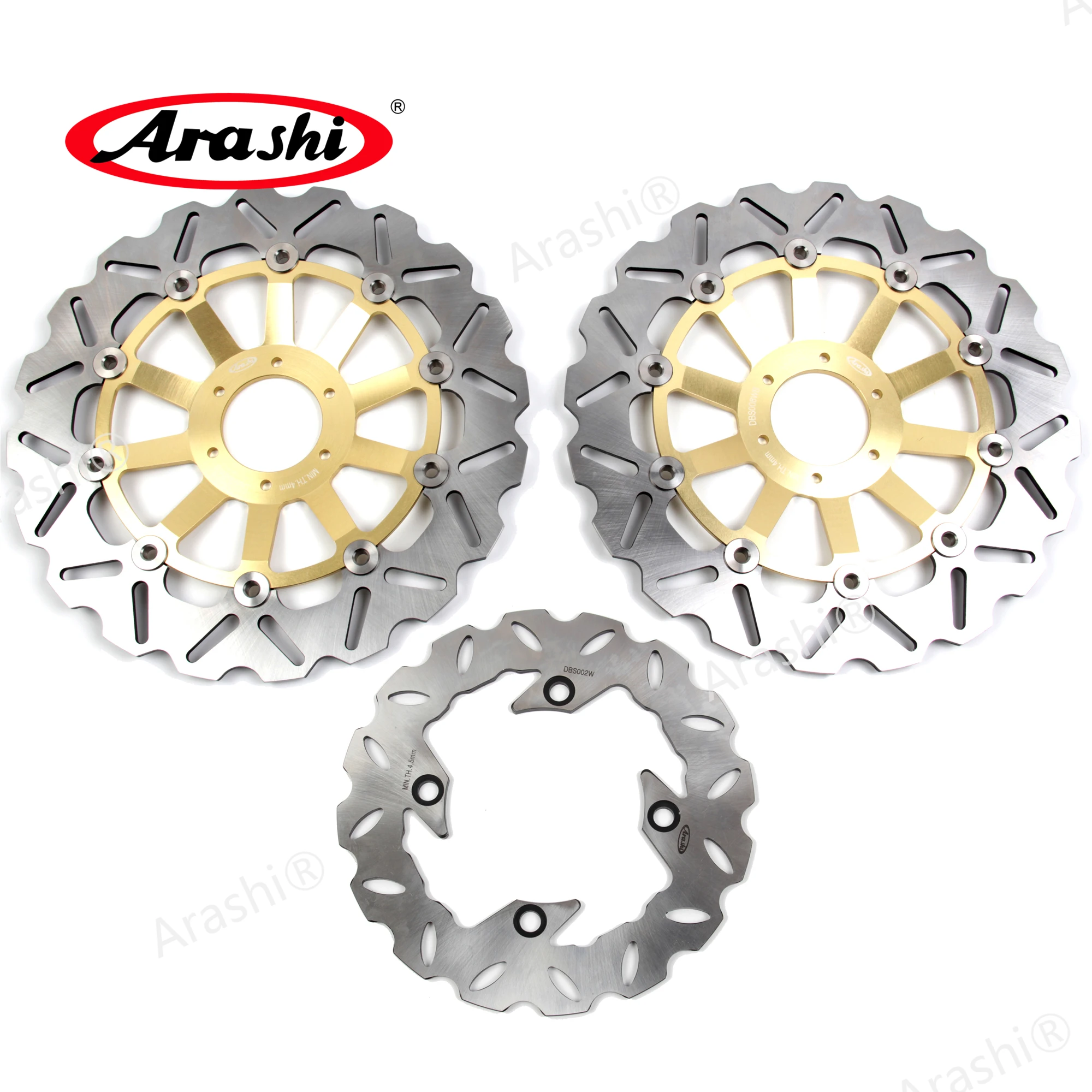 

Arashi 1 Set For HONDA VTR F SUPER HAWK 1000 1997 - 2007 Front Brake Disk Rear Brake Disc Rotors 1998 1999 2000 2001 2002 2003