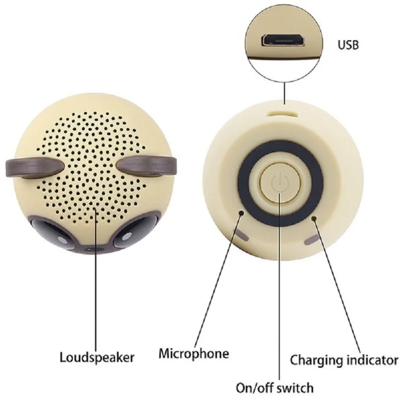 Мини животное Bluetooth динамик Портативный мультфильм открытый музыкальный плеер Stero Lound Динамик s сабвуфер громкой связи беспроводной динамик s