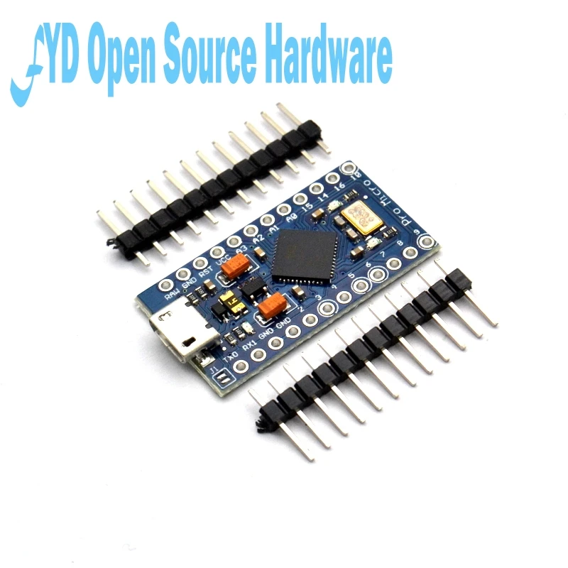 1PCS Pro Micro ATmega32U4 5V 16MHz Replace ATmega328 For Arduino Pro Mini With 2 Row Pin Header For 