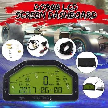 

Universal Dash Race Display Wire Harness Set Dashboard LCD Screen Gauge Waterproof Full Sensor Kit Dashboard DO908 for Rally Car