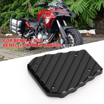 

Motorcycle Aluminium Kickstand Footrest Extension Pads Support Plate For Benelli TRK502 TRK 502 Foot Side Stand