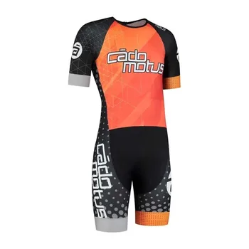 

cadomotus Men Cycling Skinsuit Triathlon Speedsuit Trisuit Short Sleeve Speedsuit Maillot Ciclismo Running Clothing Racing suits