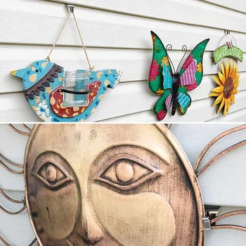 

10Pcs Stainless Steel Hooks Wallboard Punch Free Hook Vinyl Siding Clips for Home Decorations