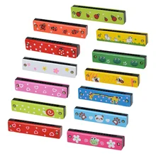 Привлекательная Игрушка забавная деревянная гармоника Развивающие детские музыкальные инструменты для детей Новинка