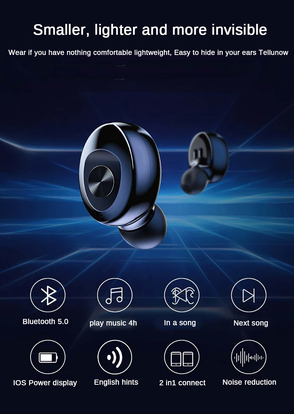 TWS Series A6S XG12 Bluetooth 5.0 Earphone Stereo Wireless HIFI Sound Earphones Handsfree Earphone For Xiaomi Earbuds