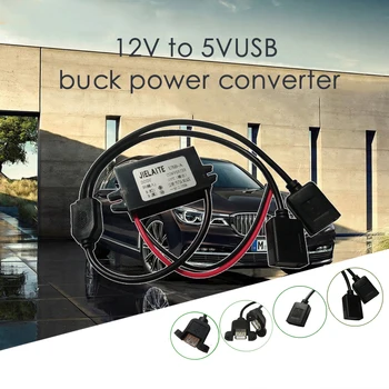 

DC-DC 12V to 5V 3A 15W Car Power Step Down Buck Converter Power Supply Male Female Micro USB Mini USB Adapter Auto Protection