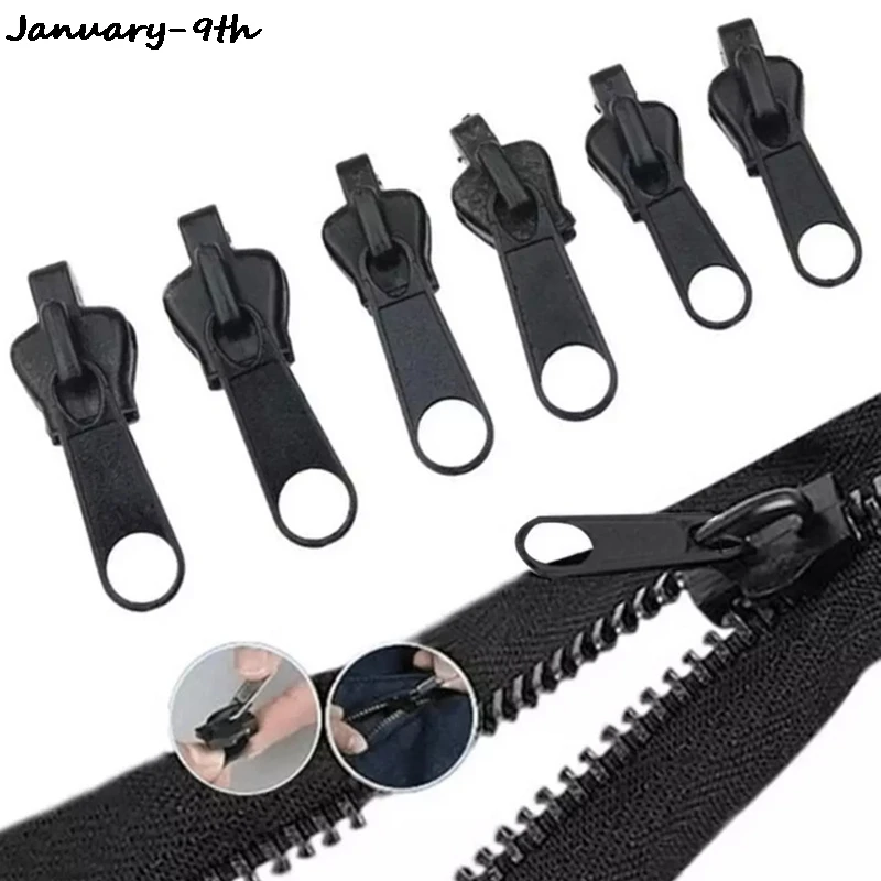 12PCS/Set Instant Zipper Universal Instant Fix Zipper Repair Kit  Replacement Zip Slider Teeth Rescue New Design Zippers For Sew