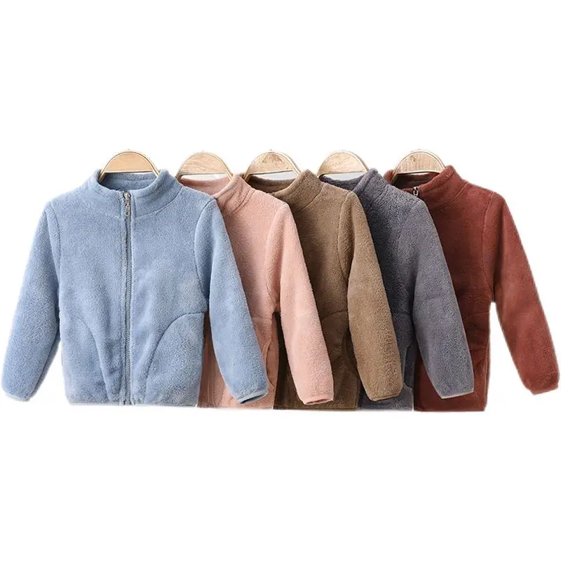 Jackets Flannel Girls Flannel Sweatshirt Outerwear Baby Winter