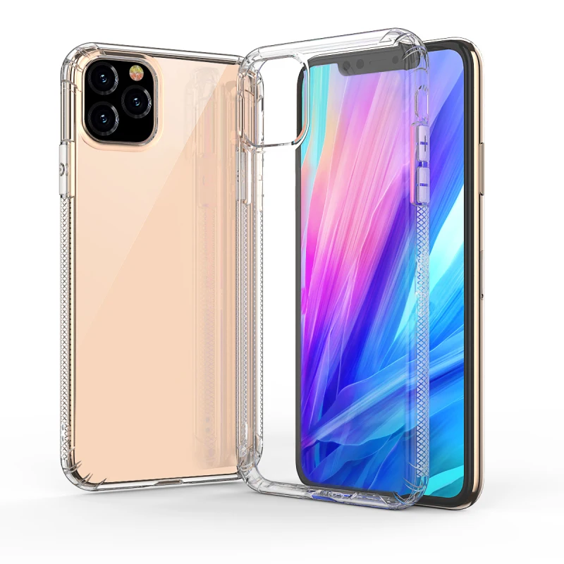 Прозрачный защитный чехол для iPhone 11 Pro Max X Plus модный ударопрочный бампер