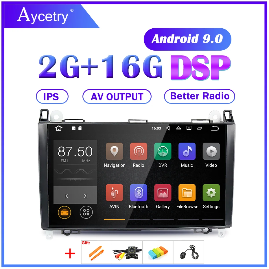 DSP ips Автомобильный gps для Mercedes Benz B200 A B класс W169 W245 Viano Vito W639 спринтер Android 9,0 навигационное радио без DVD плеера