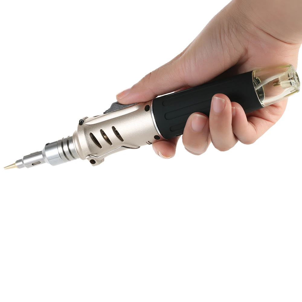 

Hot 10 in 1 Professional Gas Soldering Iron Set Pen-style Butane 26ml Welding Kit Torch Welding Equipment +10 psc Accessories