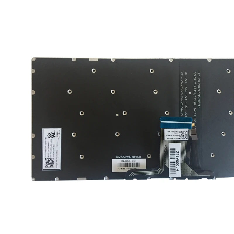 Teclado do Portátil do Brasil br para Lenovo Novo Yoga 710-15ikb 710-15isk Backlight Preto - 710-14ikb 710-14isk - Imagem 5