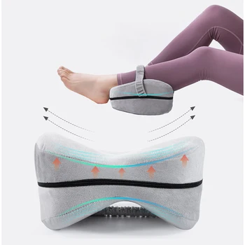 

New Memory Foam Knee Pillow Leg Cushions Side Sleeper Body Travel Under Knee Sleeping Gear Sciatica Pain Relief Leg pillows