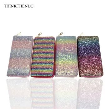 

Women Glitter Long Wallet Leather Party Clutch Card Holder Phone Pouch Purse Organizer