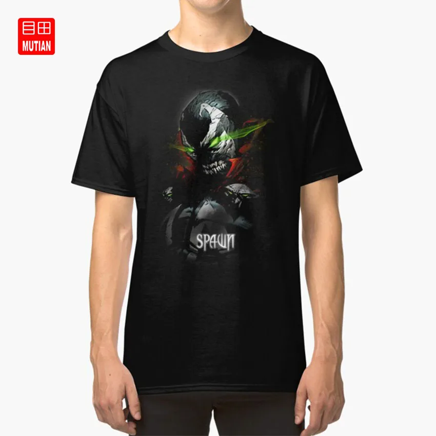 SPAWN rage литиевая зеленая футболка spawn lithium movies Логотип зеленый злой Ангел bad ass