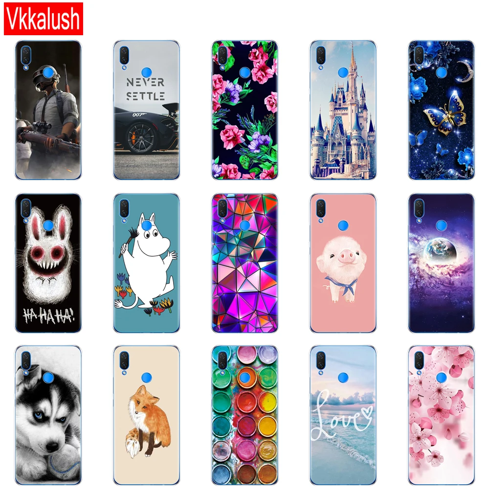 Силиконовый чехол для Huawei Nova 3 3i 3e телефона из мягкого ТПУ Nova3 Nova3i INE LX2 LX9