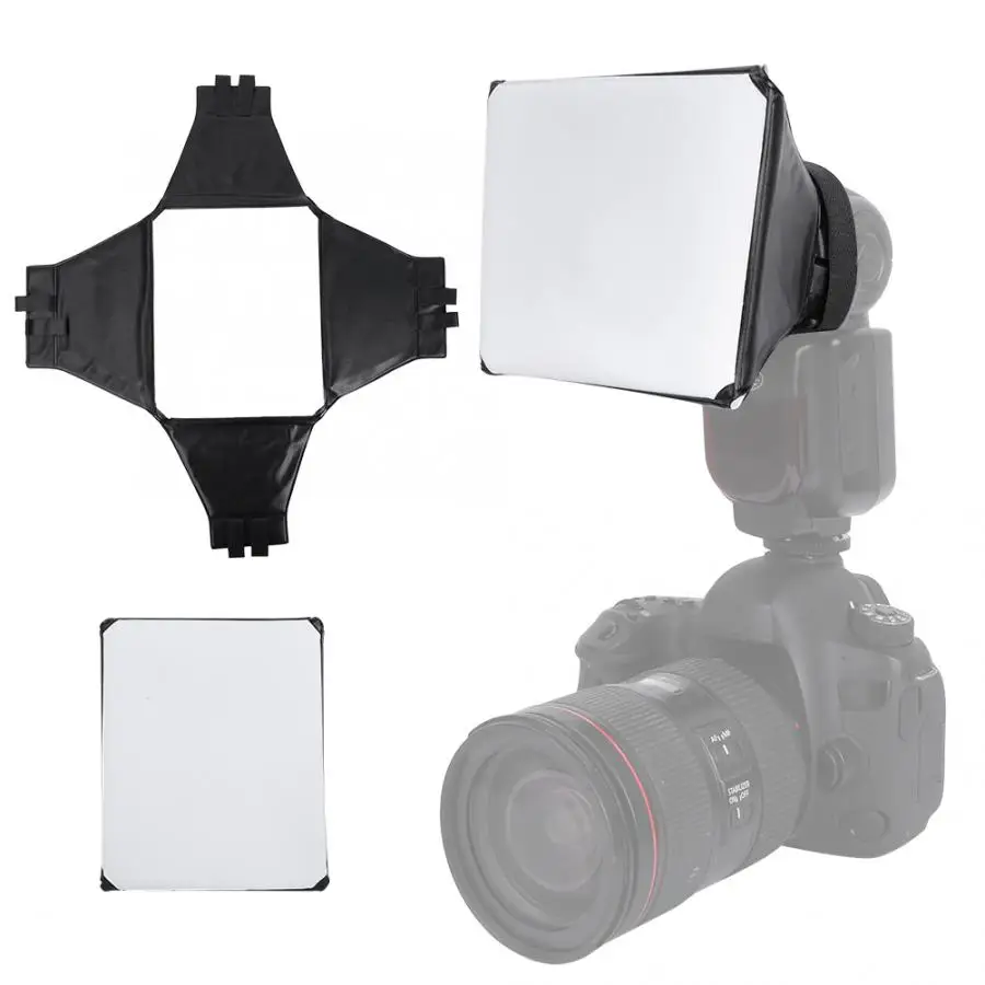 Speedlite Light Light Softbox Difusor de luz Adecuado para la mayoría de Las cámaras Digitales Mugast Softbox portátil Universal 