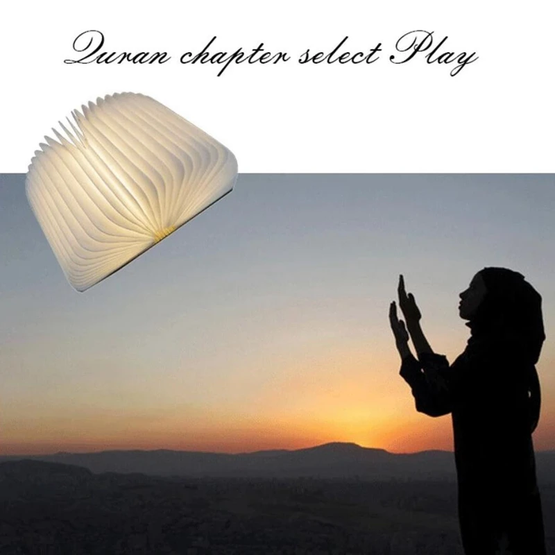 Hot Led Book Lamp Quran Speaker Is The Latest Product For Muslim To Learn Quran-Eu Plug