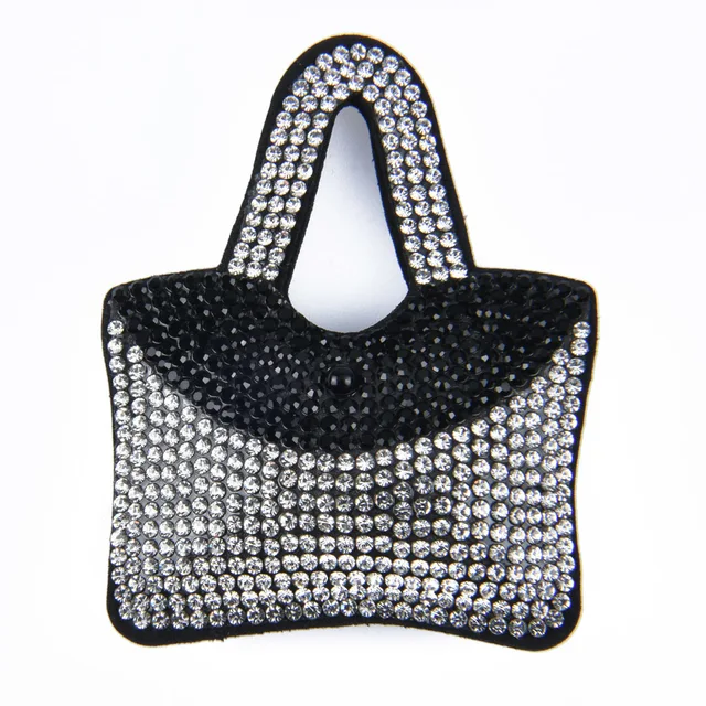 Hot Sale 1 Pcs Full Crystal Fabric Croc Shoe Charms Bling Embroidery Pink Shoes Decorations Grey Bear Clog Shoes Accessories b6038