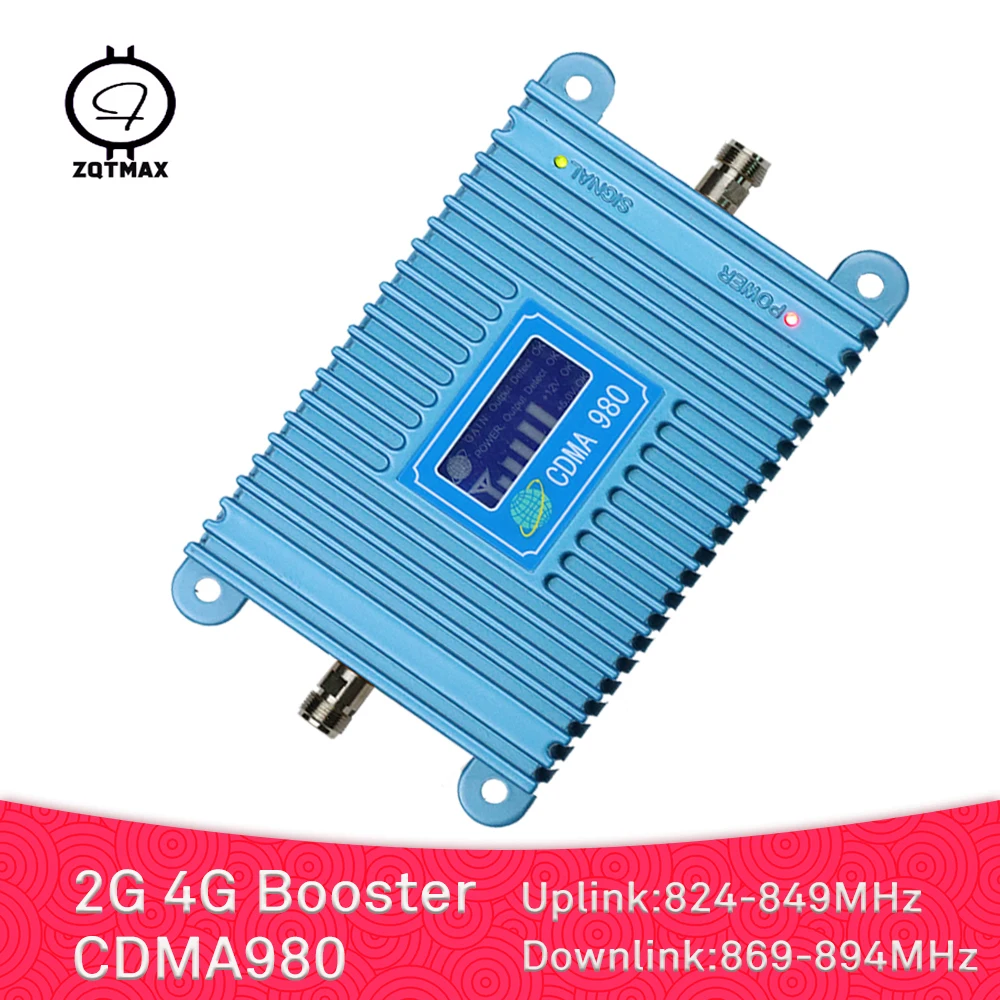 Усилитель мобильного сигнала ZQTMAX 2G 4G GSM 850 МГц 70 дБ lte усилитель сотовой связи для