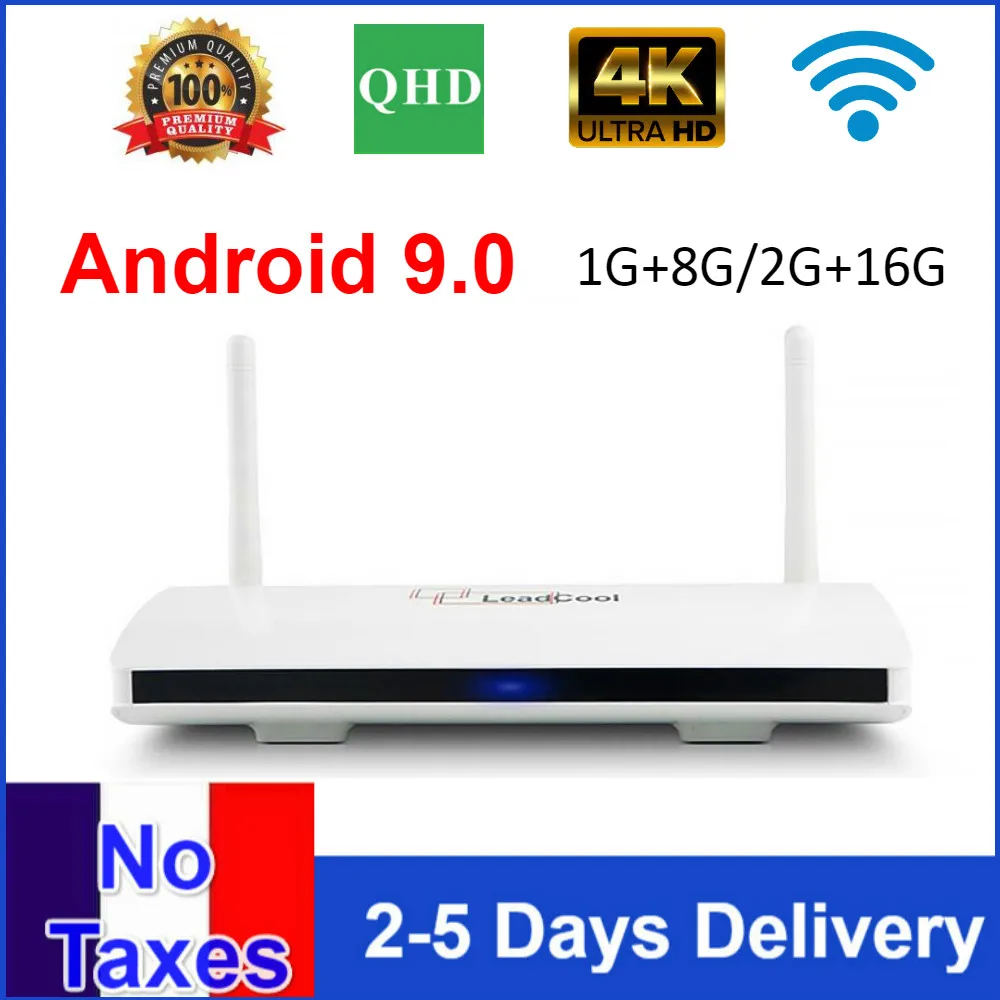 Authentic QHDTV Leadcool Smart TV BOX  Android  9.0 8G 16GB AMLOGIC S905W quad core leadcool QHDTV Android Set-top box