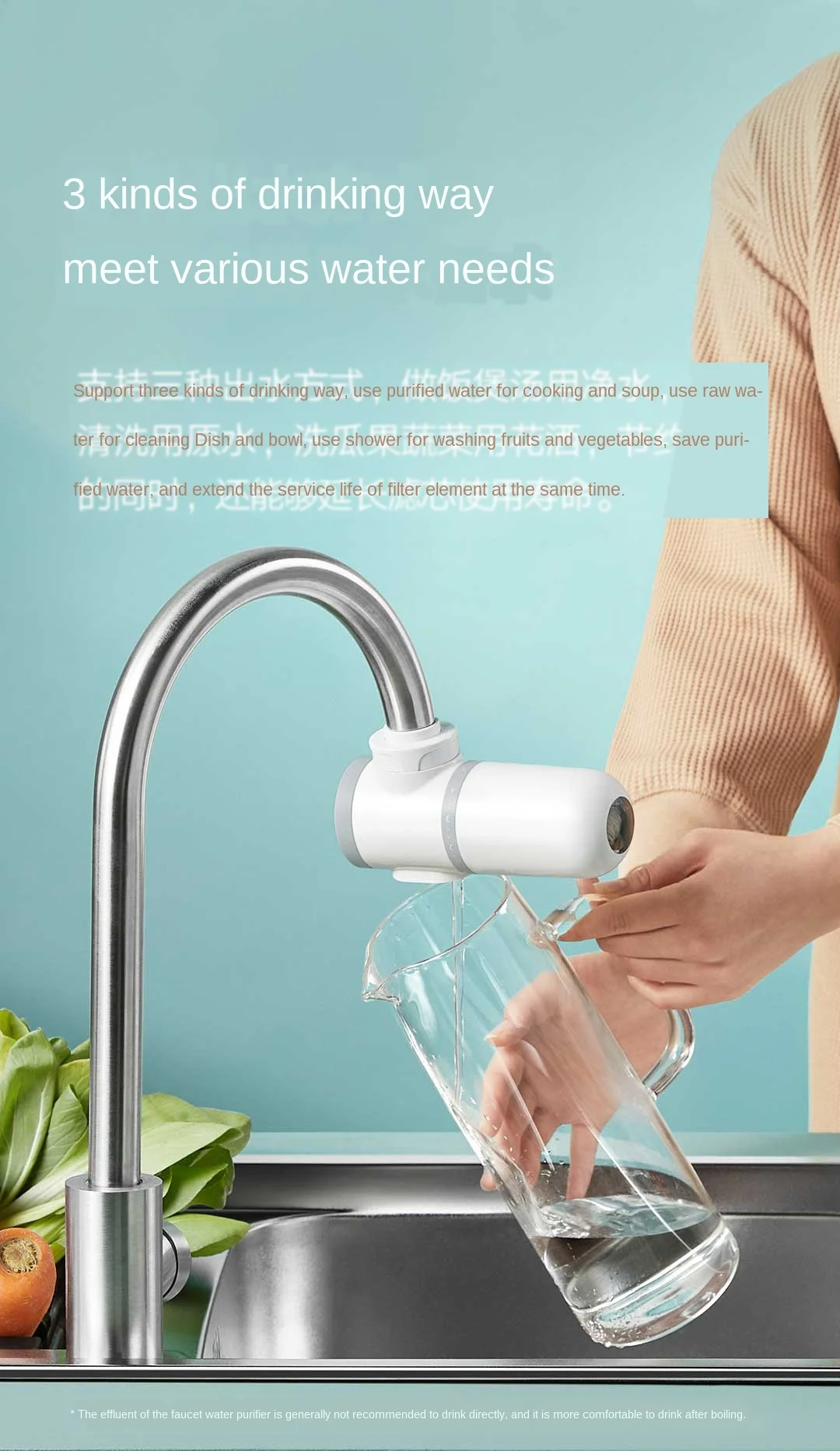 What are the contents of filtered tap water Clearance