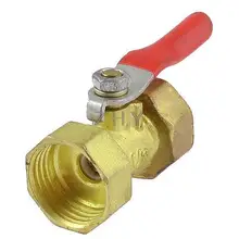 1/" NPT Женский резьбовой Рычаг Ручка полный порт латунный шаровой клапан
