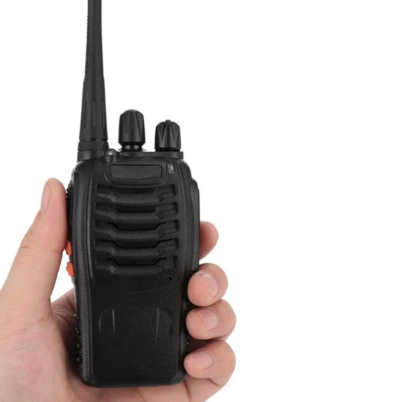 2 шт./лот рация UHF двухстороннее радио UHF 400-470 МГц 16CH портативный приемопередатчик с наушником - Цвет: Black
