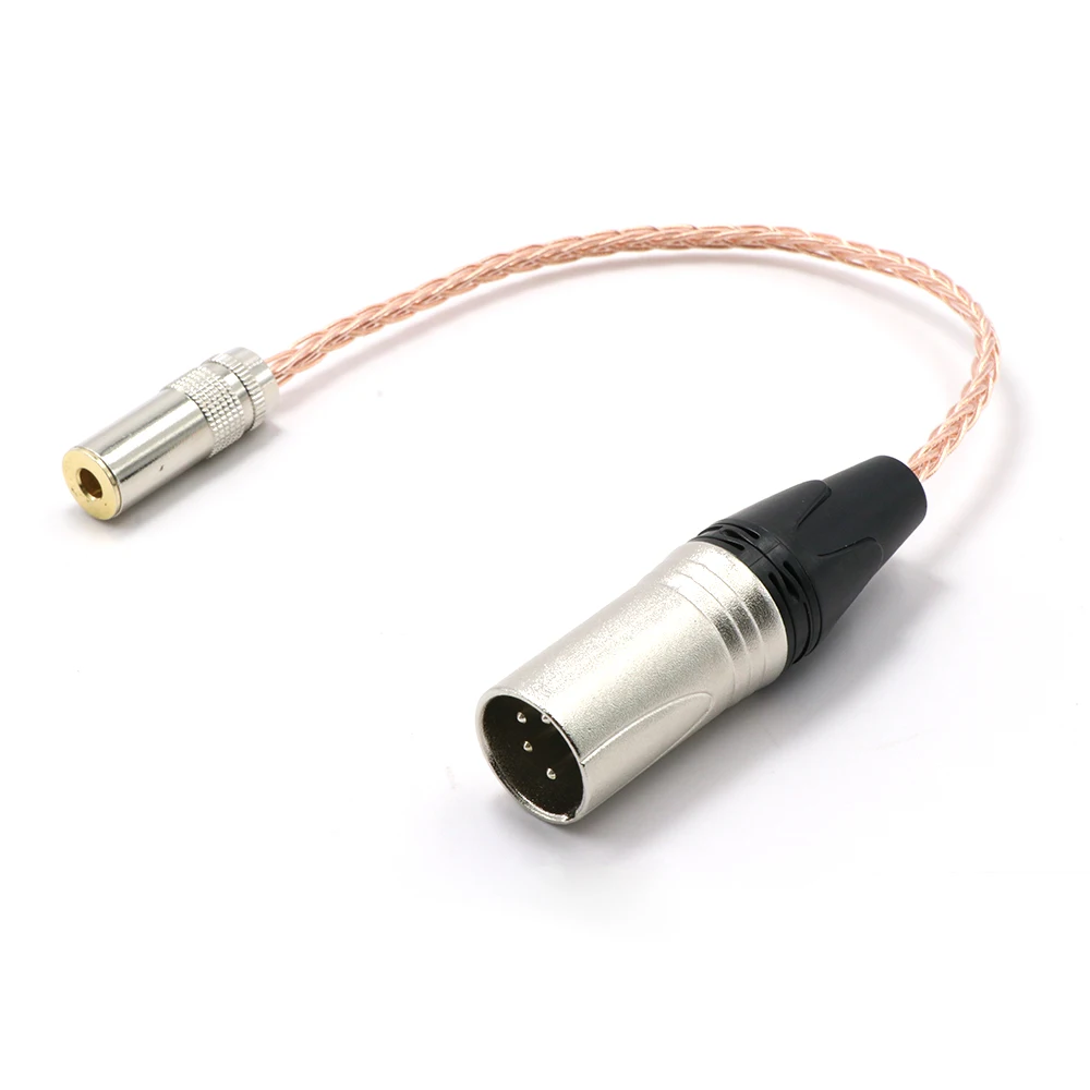 4Pin Balanced XLR Male to 4 4mm Balanced Female Audio Adapter Cable cable for headphones cable for cable balanced