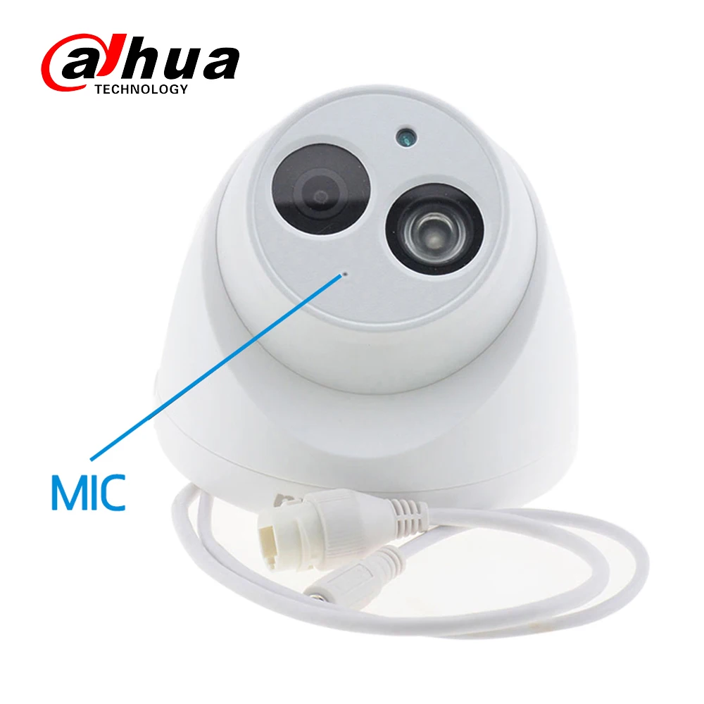 Dahua IPC-HDW4433C-A IPC-HDW4631C-A 4MP 6MP сети IP Камера CCTV POE камера видеонаблюдения с встроенным микрофоном и возможностью погружения на глубину до 30 м ИК WDR(широкий динамический диапазон) H.265 Onvif