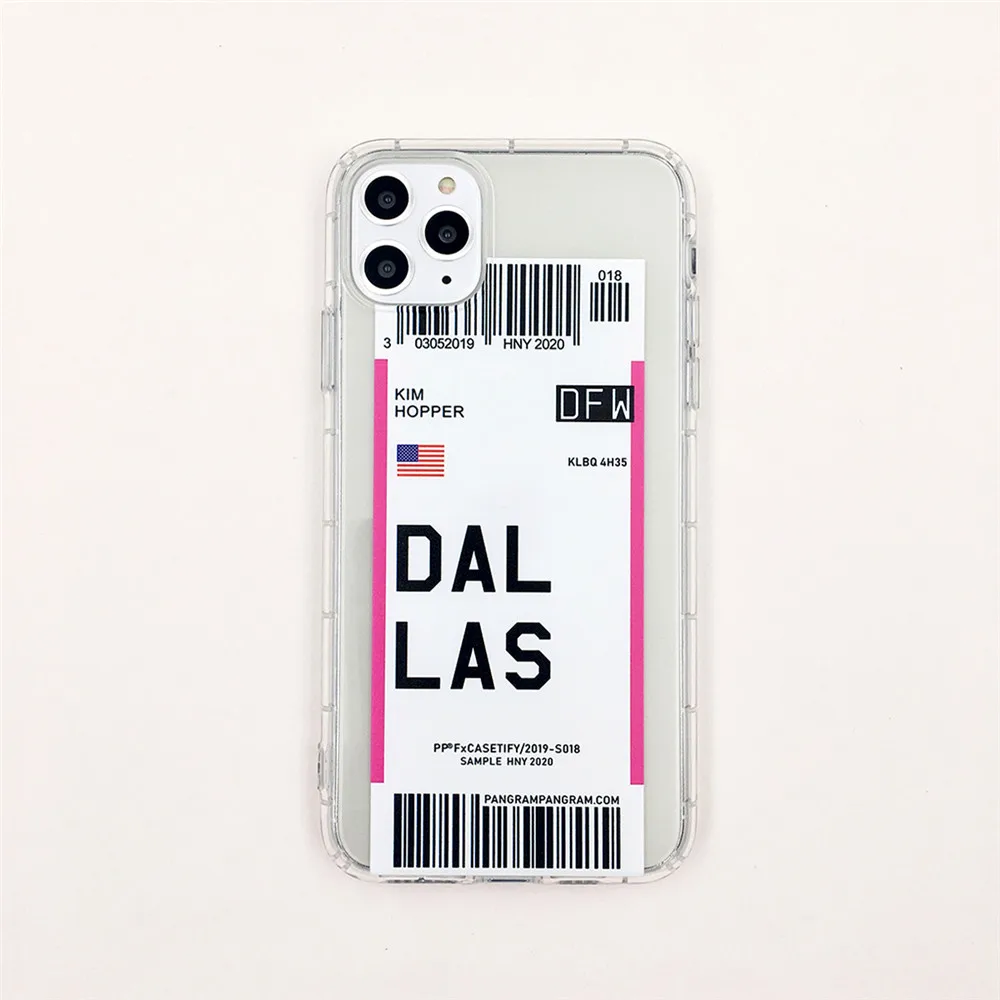 Чехол для iPhone 6, 6 S, 7, 8 Plus, 11 Pro, X, XS, Max, XR, Houston, прозрачный мягкий чехол из ТПУ с qr-кодом - Цвет: Dalas