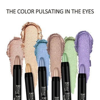 16Color Eyeshadow Stick Pearlescent Eye Shadow Pencil Long Lasting Without Drying Eyes Makeup Highlight Stick