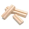Wood Card Holder Wood Block Wedding Party Card Holder Stand Office Desk Menu Photo Clips ► Photo 1/5