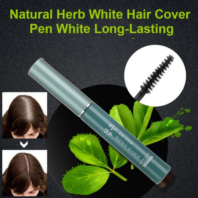 Растительные экстракты, одноразовая Временная краска для волос, карандаш, палочка, покрытие белых волос