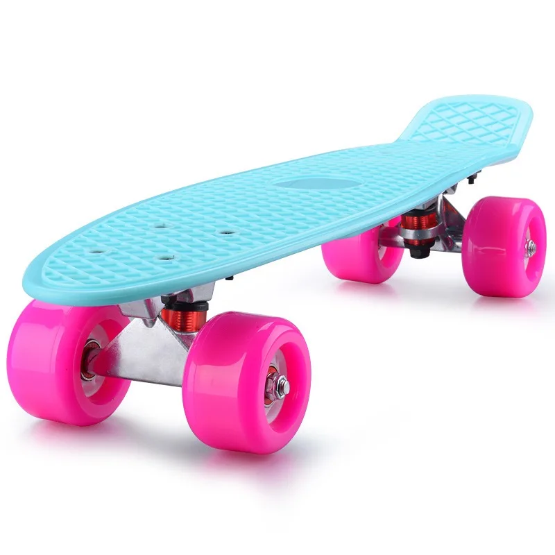 Скейтборд Mini Penny Board Cruiser маленький спортивный скутер 22 дюйма карамельные цвета