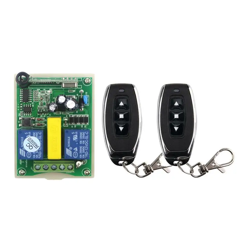 

AC 220 V 2 CH RF Wireless Remote Control switch tubular motor Shutter/winch/garage rolling door/electric curtain/Projection