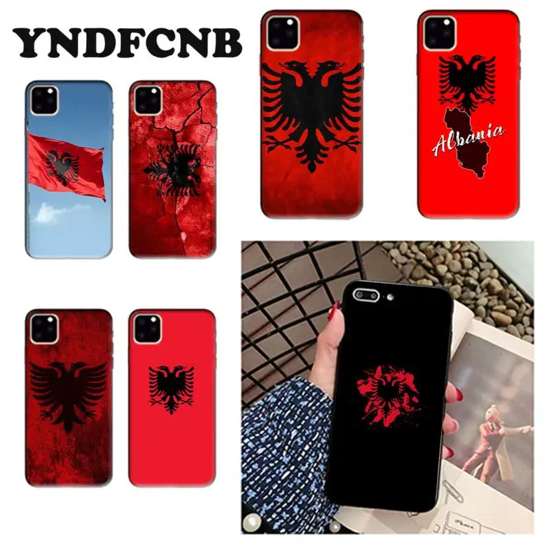 YNDFCNB албанский флаг албанского флага на заказ мягкий чехол для телефона iPhone 8 7 6 6S