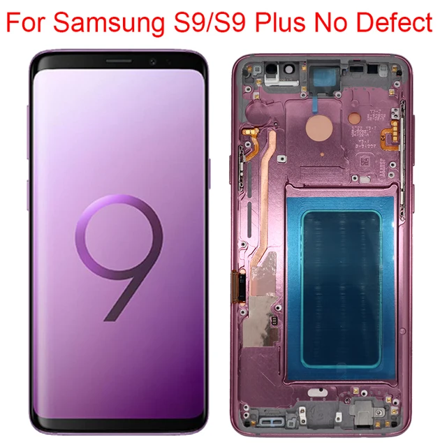 Original S9 Display For Samsung Galaxty S9 Plus LCD With Frame Super AMOLED For Samsung S9 G960F S9Plus G965F Display No Defect 1