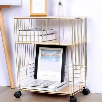 

Storage Shelf For Metro Art, Multi-storey Movable Pulley Shelf, Small Storage Bookshelf For Living Room In Bedroom