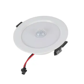 

ICOCO E27 LED Panel Light PIR Motion Sensor Downlight Super Bright Infrared Detector Motion Switch Round Ceiling Light Hot Sale