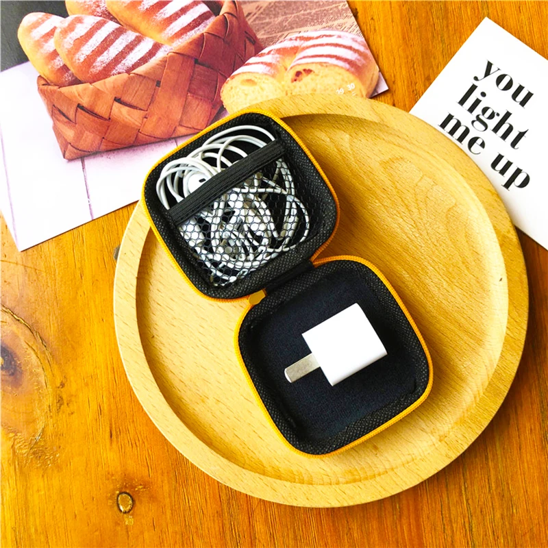  Cartoon Mini Zipper Hard Headphone Case Earphone Case Box Storage Bag Protective USB Cable Organize - 33004209438