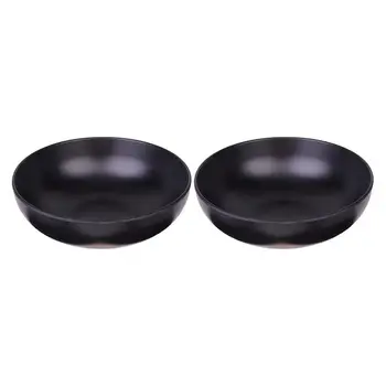

2Pcs Japanese Style Ramen Bowls Stylish Food Container Black Noodle Bowls