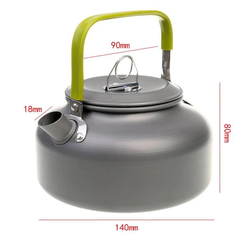 LHX 0.8L Открытый походный чайник, чайники для воды, кофейник, чайник для кемпинга, пикника, барбекю, чайник HP1482 g1