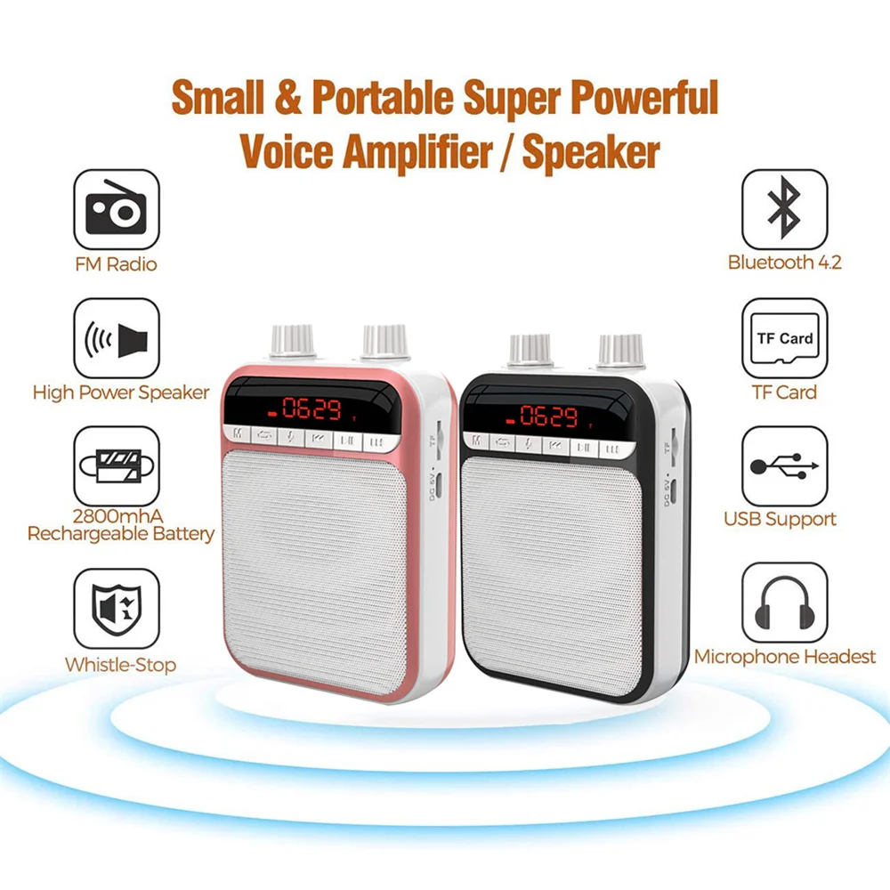 

Wired Mini Audio Speaker Portable Voice Amplifier Natural Stereo Sound Microphone Loudspeaker for Teachers Speech
