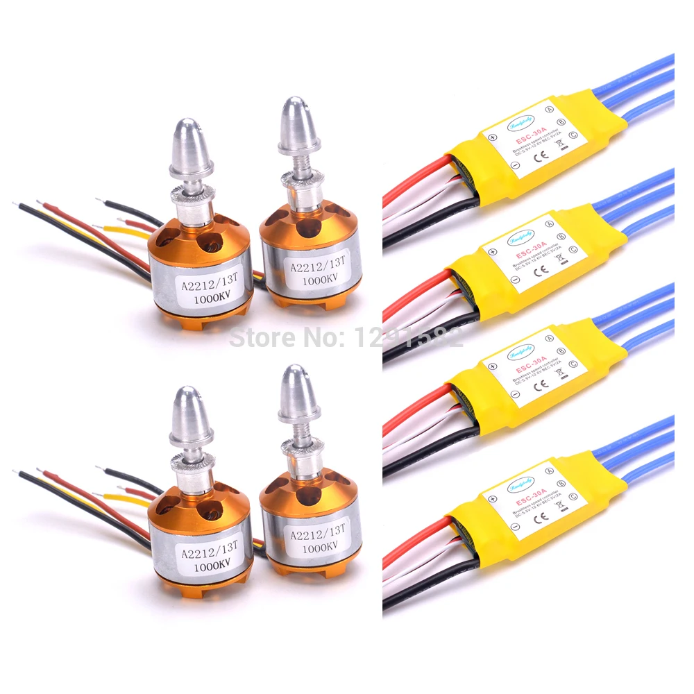 

Hot 30A Brusheless ESC & XXD 2212 1000KV Brushless Motor & 1045 For F450 S550 Quadcopter